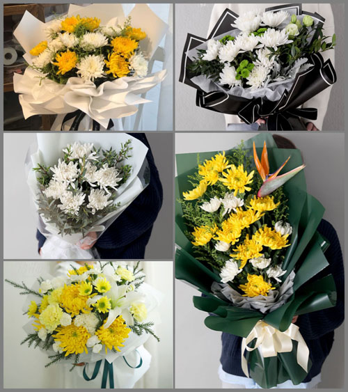 山东青岛黄岛区隐珠街道闫家屋子村白事花束代送